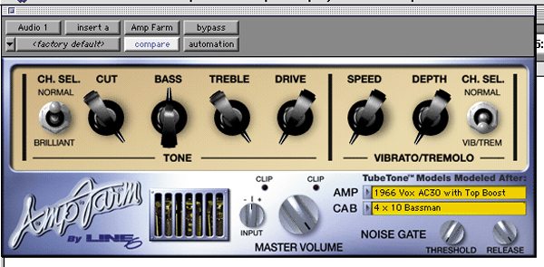 Digidesign Line 6 Amp Farm 插件